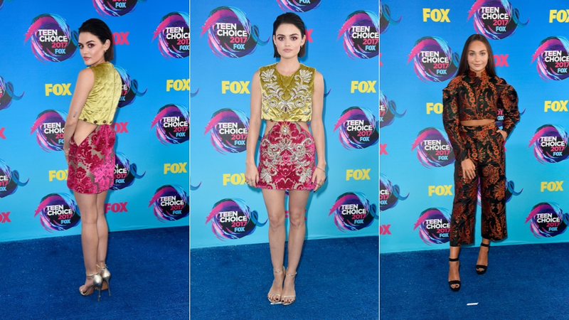 Illustration for article titled Nauseating Neons, Power Suits, and Frilly Florals Dominated the Teen Choice Awards